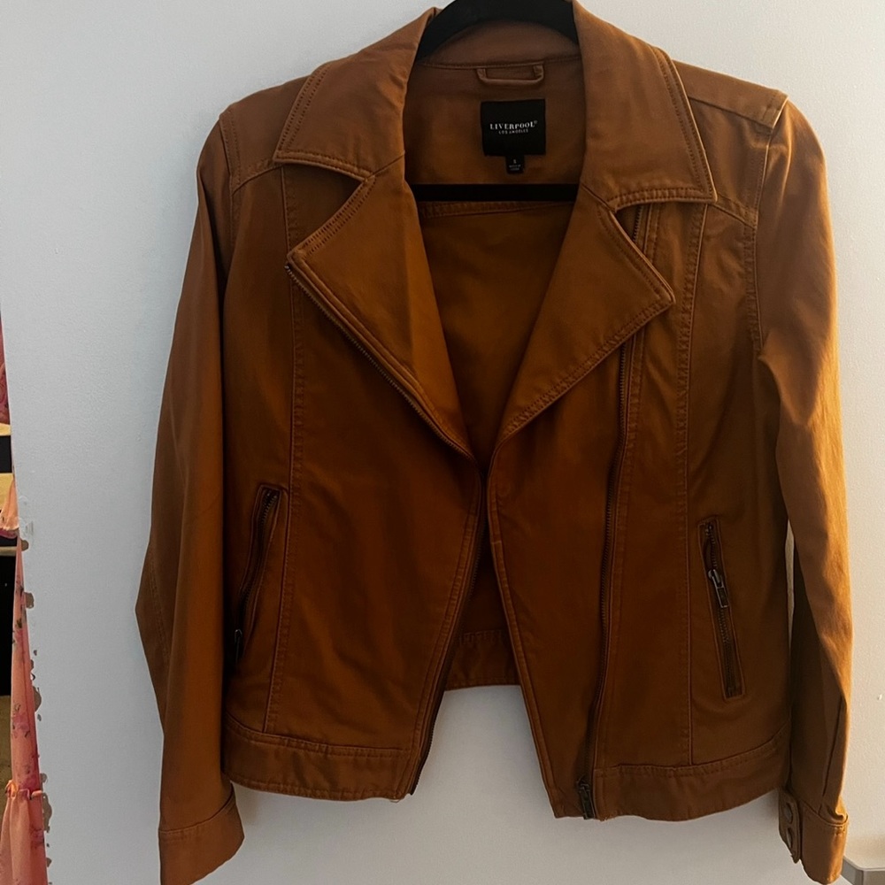 Waxed leather jacket